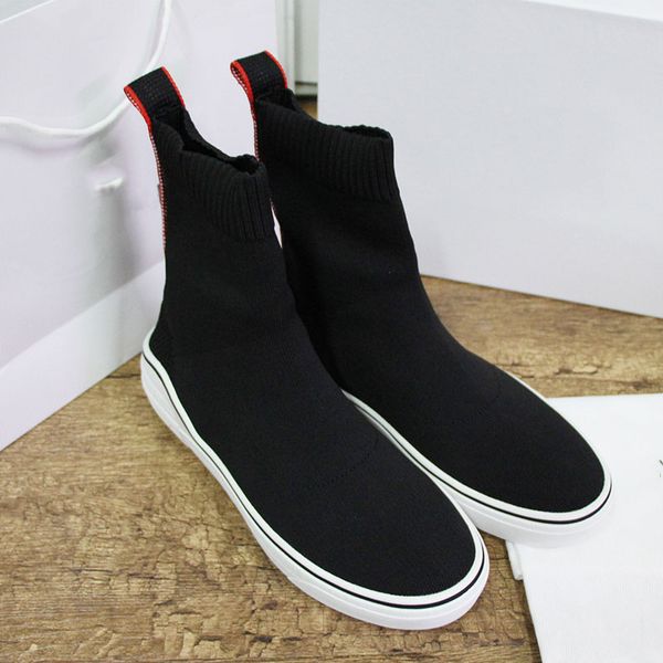 

sock designer shoes new mens speed paris famous designer sneakers white letter designer high sock shoes for women gift d7, Black