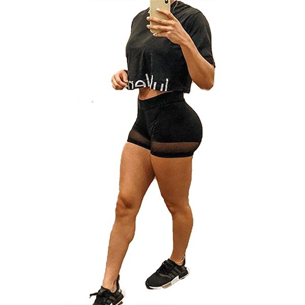 

mesh stitching shorts summer women sports cycling shorts women yoga hot, White;red