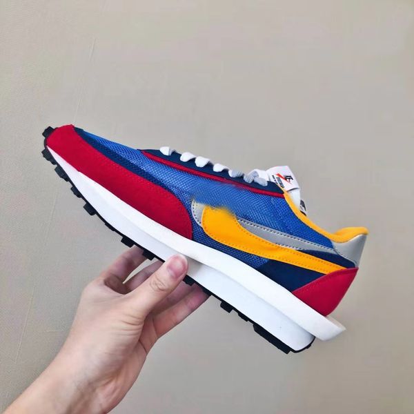 

новый дизайнер кроссовки sacai ldv вафельный рассвет тренеры mens для женщин моды breathe рубец s спортивных кроссовок размера 36-45