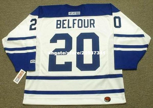 

wholesale mens ed belfour toronto maple leafs 2002 ccm retro hockey jersey, Black;red