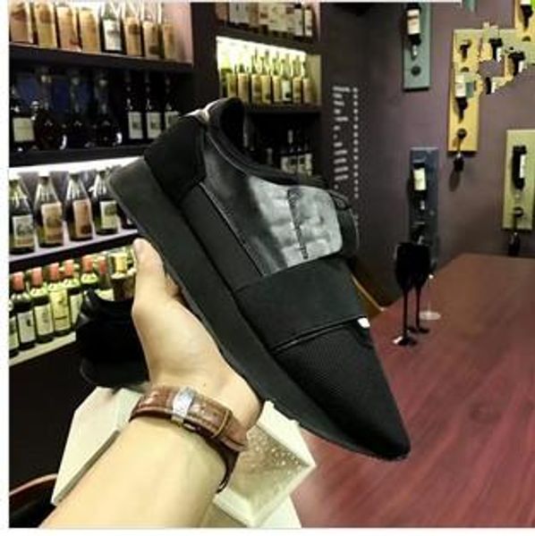

2019 luxury design brand designer flats genuine leather men sneakers mens runners women skateboard casual shoes womens 0803016, Black