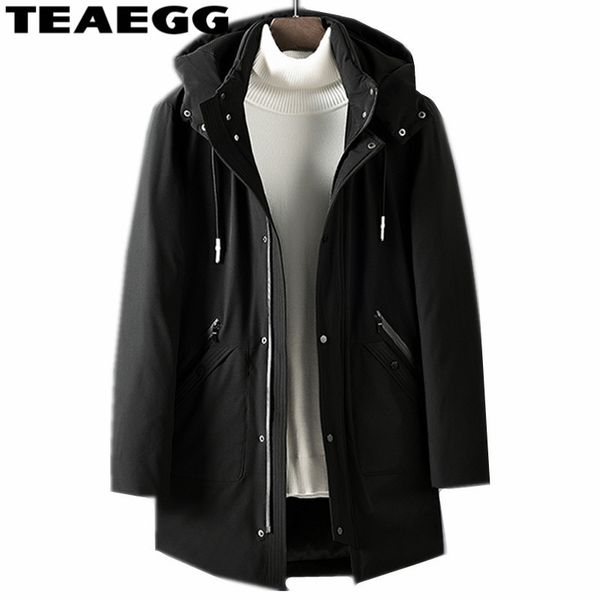 

teaegg new black warm hooded parka men cotton coat winter jacket chaqueta invierno mens winter parkas hombre al698