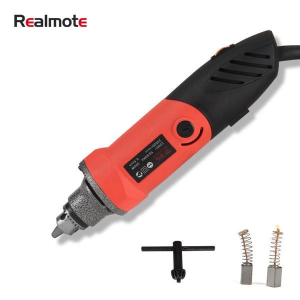 

realmote 500w mini electric grinder 6 position variable speed machine rotary power tool for milling engraving polishing