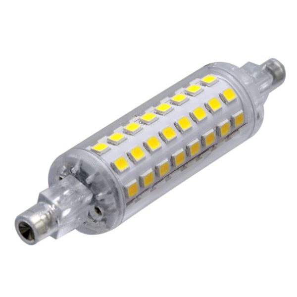 1 ADET YWXLight R7S 78mm 2835SMD 64-LED LED Yatay Fiş Lambası AC 110-130 V