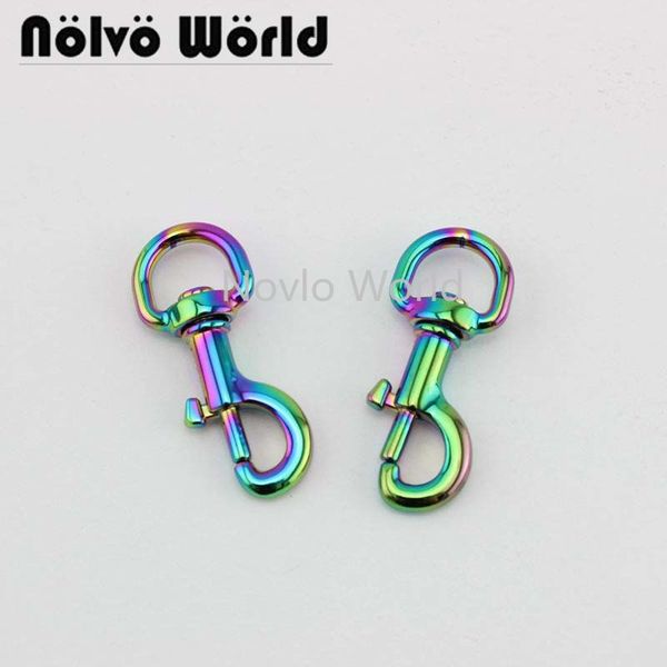 

4 pieces,45*12mm 1/2", rainbow metal buckle for bag dog collar clasps snap hooks for backpacks strap key chain diy accessories, Black