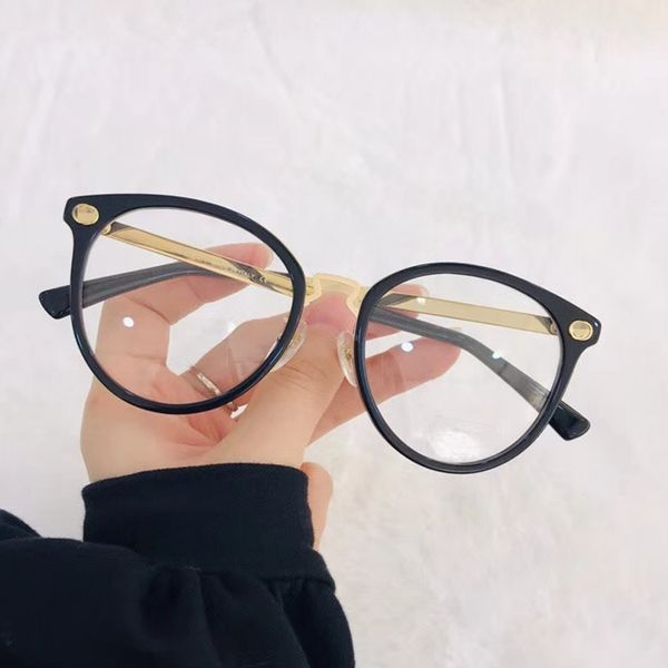 

2020 g2267 retro-vintage round glasses for women 51-17-140 fashion plank+metal design for myopia sunglasses fullset case high quality