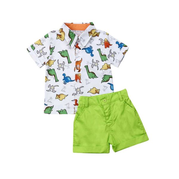 

pudcoco 2019 new brand 2pcs toddler kids baby boy gentleman shirt +shorts clothes outfits set, White