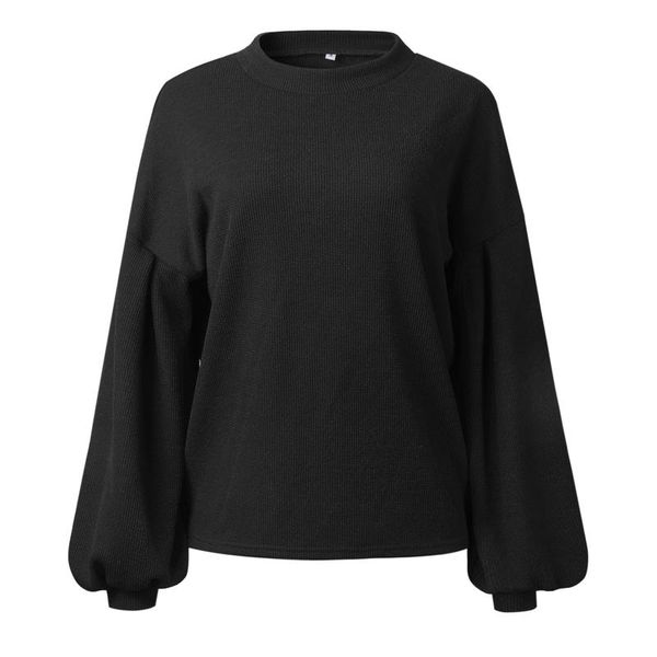 

men's sweaters women's loose blouse long-sleeved round neck printing dyeing pigmentation ladies solid color sweater party casual j, White;black