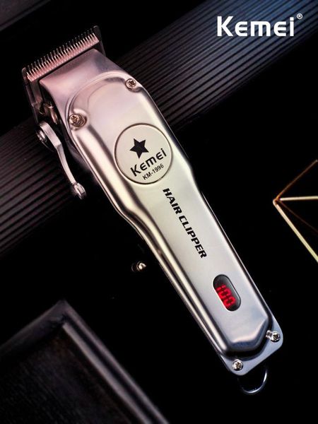 

kemei km-1996 series professional hair salon oil head hair clipper charge dual-use electric clipper lcd electric fader