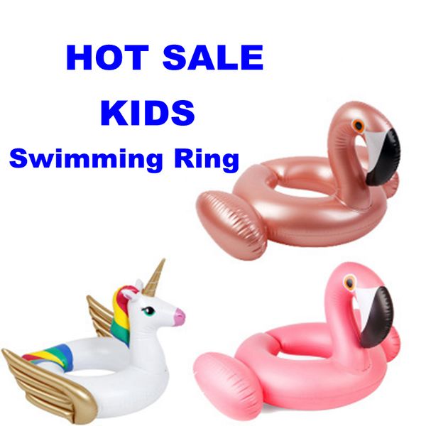 

kids inflatable flamingo baby float swimming ring unicorn baby float inflatable ring water pool toys swimming pool accessories