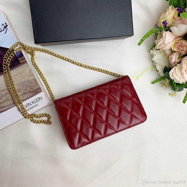 

classic fashion designer women handbags quilted handbags chain shoulder crossbody bags mini genuine leather purse tote bag 22cm hipping