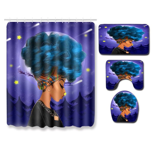 

новых творческих 4african женских душ занавес от европы и границы соединенных штатов пересекают товары оптом на карте подгонянный туалет ков