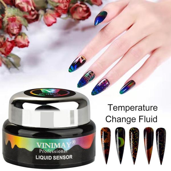 

температура nail изменение жидкого неона тепла обесцвечивание жидкокристаллическом лак для ногтей обесцвечивание дамы косметики
