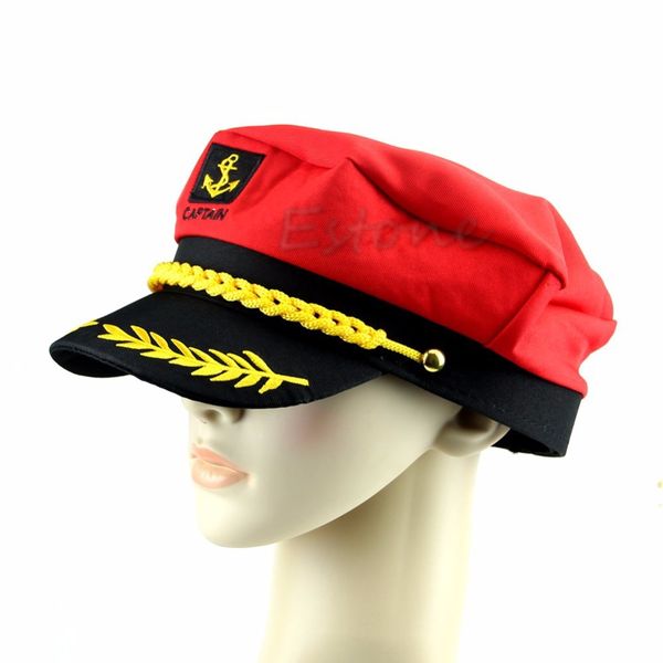 

взрослый мужской остроконечные skipper моряки вмс капитан лодочный hat cap fancy dress, Blue;gray