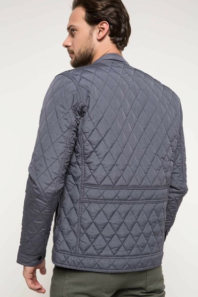 

defacto man spring cotton coats men casual warm stand collor coats overcoats male long sleeve parka mont coats-h6350az18sp, Black