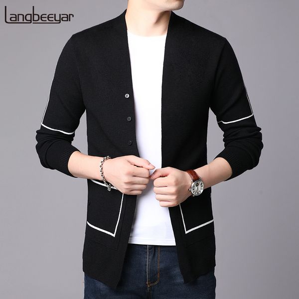 

new fashion windbreaker coats and jackets mens cardigan street style trend overcoat slim fit trending casual coat mens clothes, Black;brown