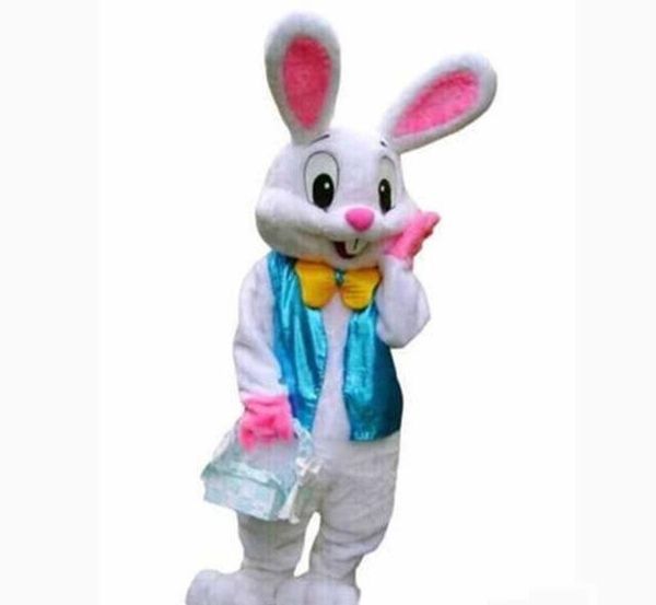 

professional easter bunny mascot costume bugs rabbit hare fancy dress cartoon suit, Red;yellow