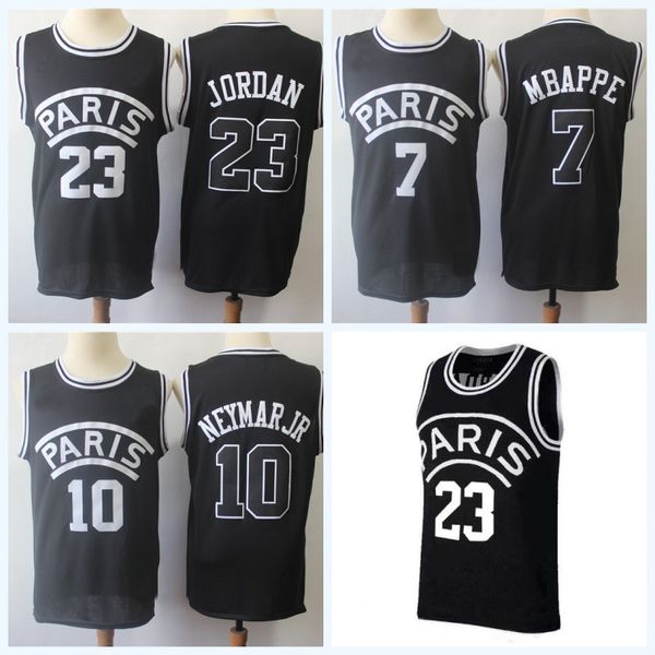 

AJ PSG Paris Movie Jersey 7 MBAPPE 23 Michael 10 NEYMAY JR Paris Basketball Jerseys PSG X AJ Paris Jersey IN STOCK