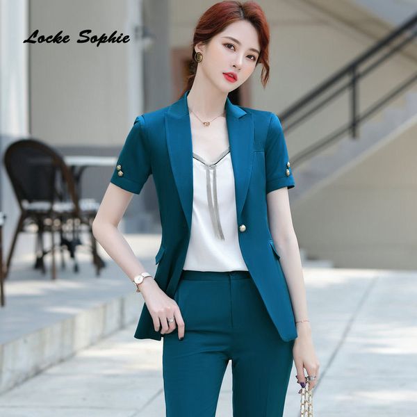 

women's suits & blazers 1pcs women plus size coats 2021 summer cotton splicing short sleeve hollow out jackets ladies skinny, White;black
