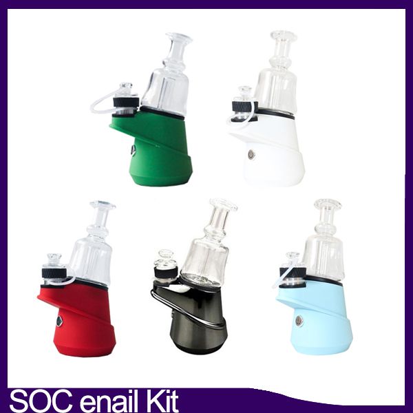 

Authentic SOC Peak Enail Kit 2600mAh Wax Concentrate Shatter Budder Dab Rig Vape Kit With 4 Heat Settings Lasting For Puffco 0268161-2