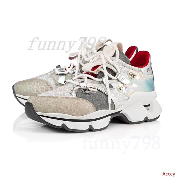 

2019 designer shoes s crystal leather sneakers men shoes women rivet spiky junior spike sock krystal donna size 36-45