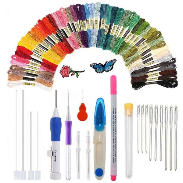 

50colors темы практические craft tool строчка pen пунш иглы убить время вязание вышивка набор для вышивки крестом для начинающих diy, Black
