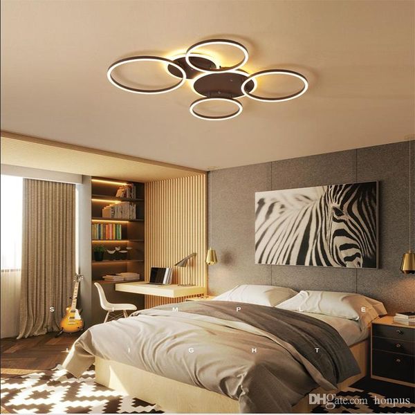 

новый современный подвесной светильник водить спальни гостиной под потолок лампа acrylic геометрическое кольцо личность творческий потолочны