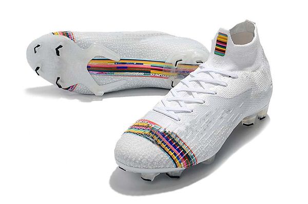 

2019 mens fg football boots neymar limited cr7 shuai 360 superfly vii victory soccer cleats fg rainbow color soccer shoes