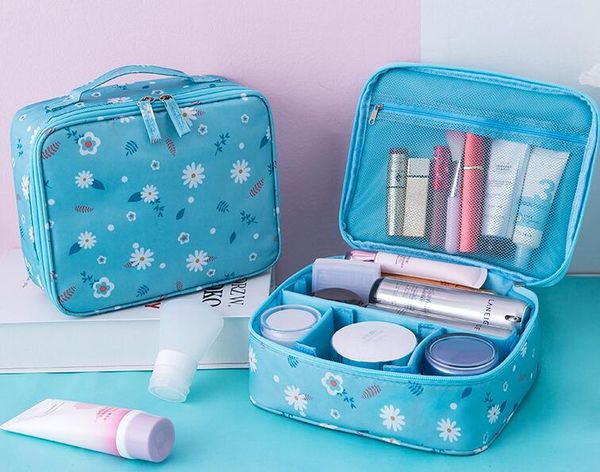 

women travel toiletry make up cosmetic pouch bag clutch handbag purses case cosmetic bag oxford cloth makeup bag organizer