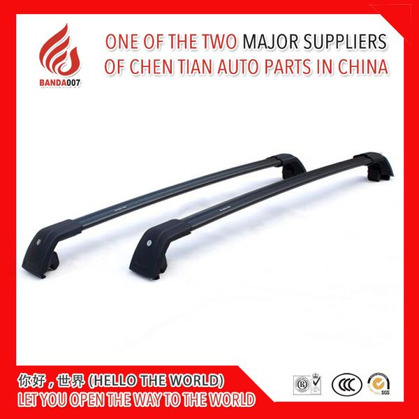 

load goods 1 pair black silver color aluminium alloy roof cross bar for tiggo 5