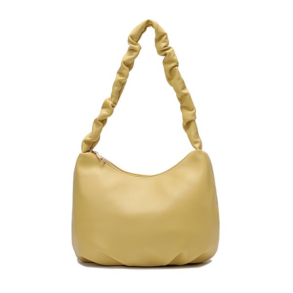 

2020 new women bags handbags ladies shoulder bag female soft purse wrinkle strap korean style drape clouds bags