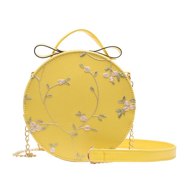 

fashion lace women's shoulder bags 2020 handbags crossbody bags chains circular messenger bag lady girl bag