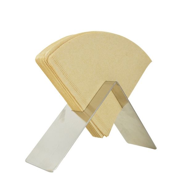 

bar travel support frame cafe home acrylic storage countercoffee filter holder portable standing kitchen paper rack coffeware sets