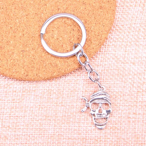 pirata esqueleto crânio pingentes de diy homens carretas -chave de chaves de chaves de chaves de chaves de chaves de caça