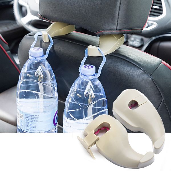 

2pcs car seat hooks hanger vehicle hook organizer for headrest hanging cloth drink bag holder handbag storage auto accessories