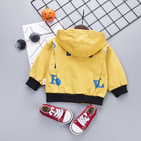 

spring autumn baby kids boy clothes coat jacket outerwear letters print casual hoodie zipper sweatshirt kids coat outfits, Blue;gray