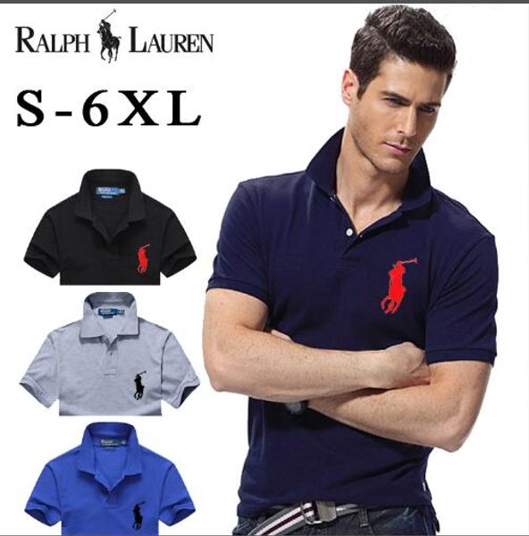 

Sell new logo 2019 crocodile embroidery polo hirt men hort leeve ca ual hirt man 039 olid polo hirt plu 5xl 6xl cami a polo 1