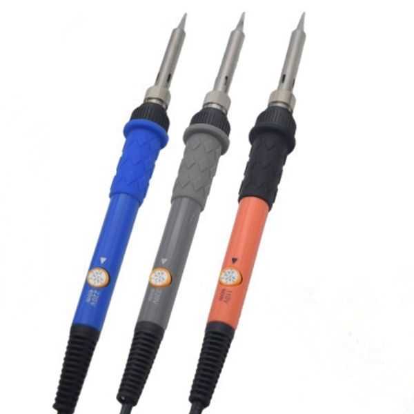 

2018 new 3colors adjustable temperature electric soldering iron 220v 110v 60w welding solder rework station heat pencil repair tool 100pcs