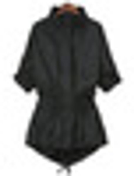 

jacket outwear windbreaker women parka plus size womens classic, Black;brown