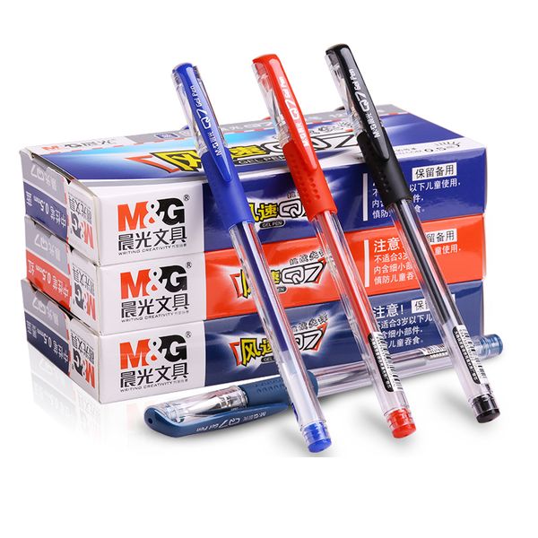 

gel pens andstal m&g no.1 pen 0.5mm extra fine ink rollerball black dark blue red gelpen for office supplies stationery