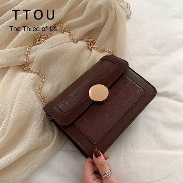 

2020 fashion leather crossbody bags for women ladies mini stone pattern shoulder bag female chain handbag