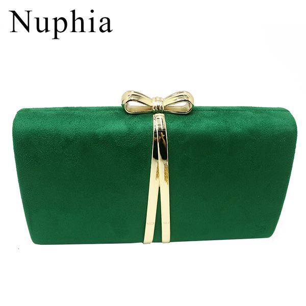 

nuphia large size suede evening clutch bags and party evening bags for women yellow red green pink cj191209