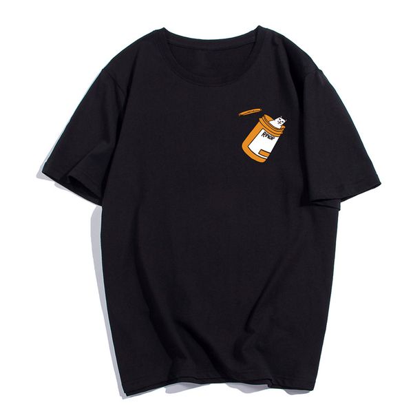 

RIPNDIP Print Womens Designer Tshirts Summer Loose O Neck Short Sleeve Cute Ladies Tops Female Apparel
