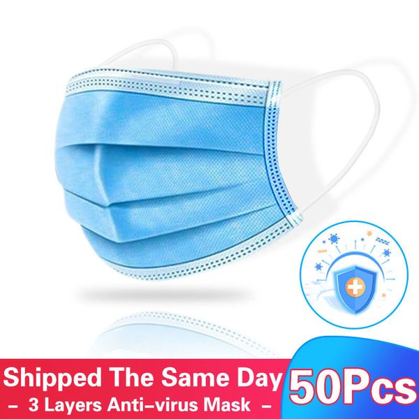 

fast delivery disposable masks 3 layer nonwoven masks anti dust mouth face mask protection proof flu protective mask