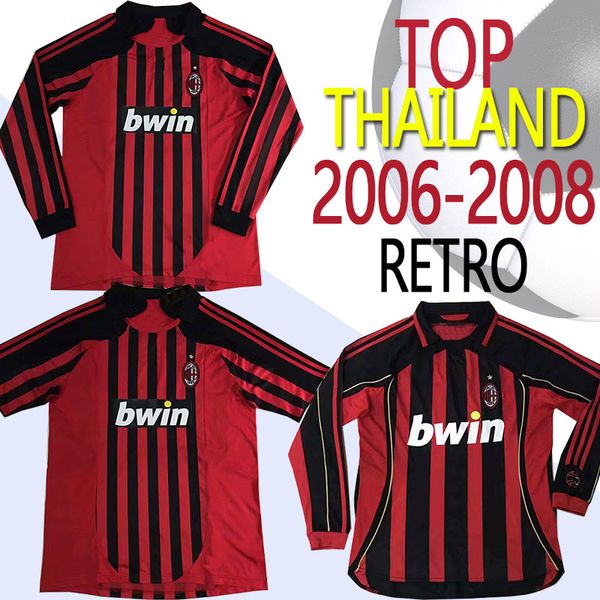 

2008 2006 CALABRIA Milan CUTRONE BAKAYOKO HIGUAIN BONAVENTURA Retro Long Sleeves AC Milan Soccer Jerseys