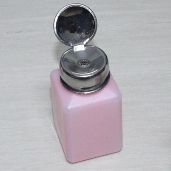 

packing bottles 3 colors portable empty pump dispenser liquid uv gel polish nail art clean remover bottle 200ml