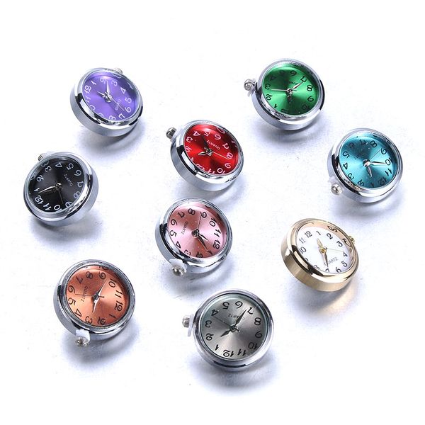 

diy snap jewelry 18mm glass watch snap buttons interchangeable jewelry accessory snap button jewelry for snaps bracelet, Golden;silver