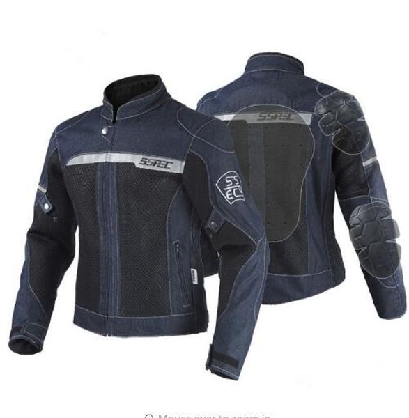 

motorcycle anti-wrestling offroad car mesh denim biker jersey jacket