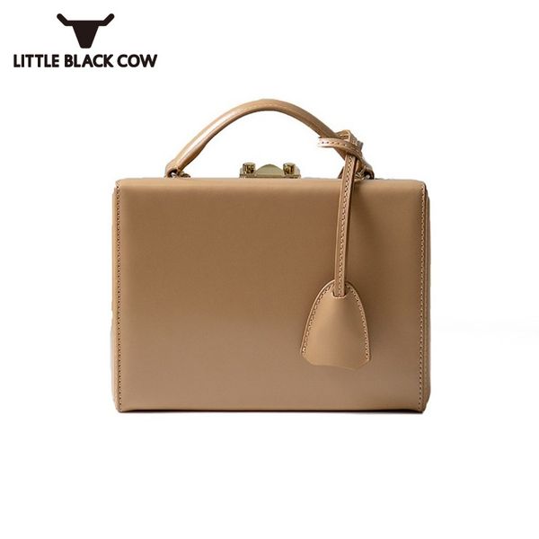 

women 2020 new box flap shoulder bag leather handbag small packing totes ladies party lock crossbody bags