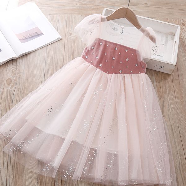 

girls dress 2020 summer baby princess dress, Red;yellow